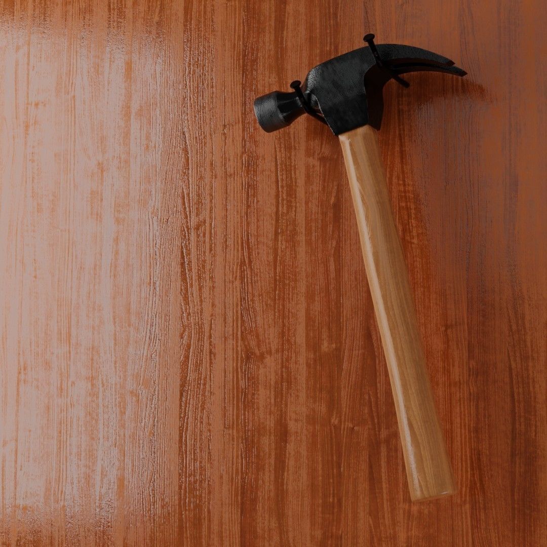 hammer2 hammer Low-poly 3D model_2