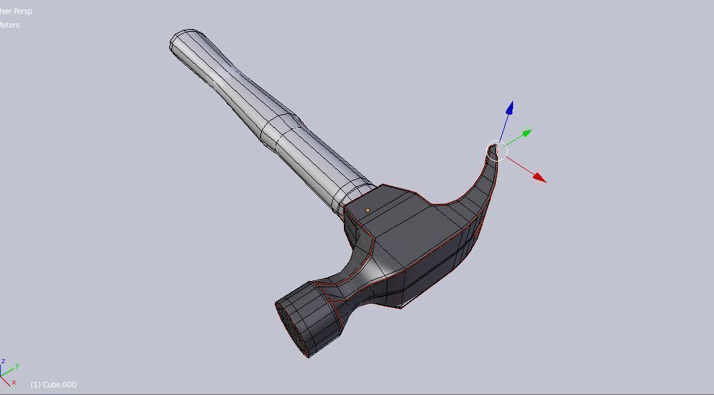 hammer2 hammer Low-poly 3D model_3