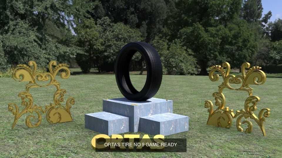ORTAS TIRE PACK 10 INCLUDING 10 GAME READY TIRES 3D Model Collection_9
