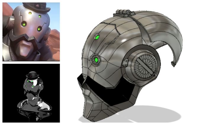 Bob s helmet 3D model for cosplay 3D print model