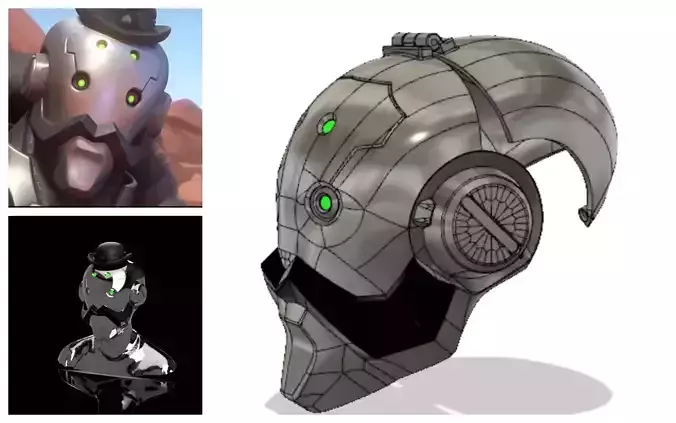 Bob s helmet 3D model for cosplay 3D print model