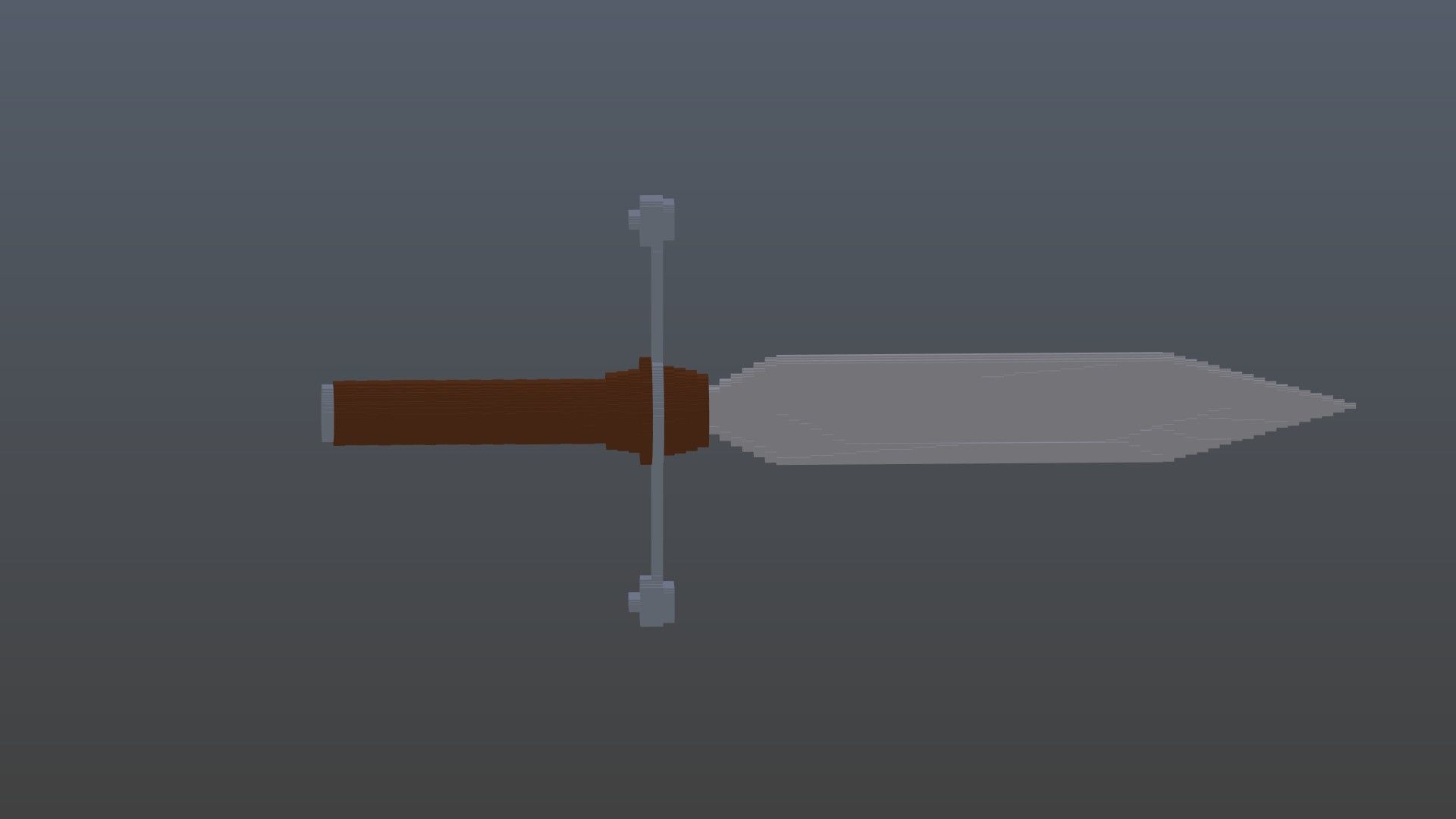 Dagger voxel 1 3D model_7