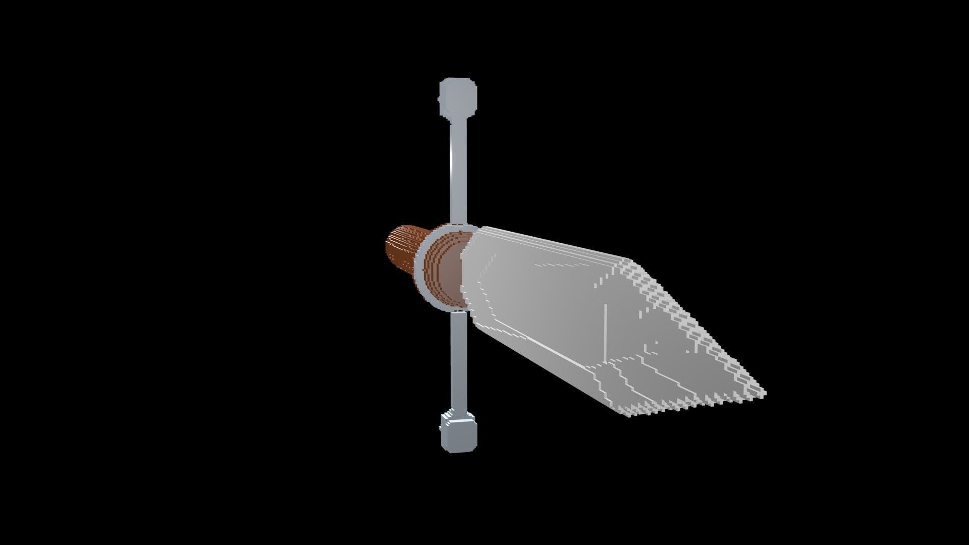 Dagger voxel 1 3D model_6