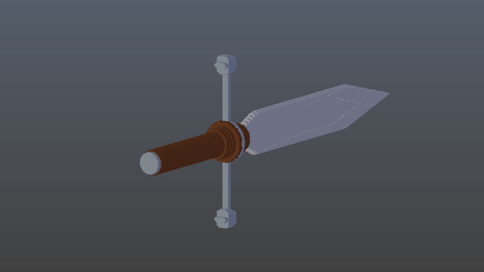 Dagger voxel 1 3D model_8