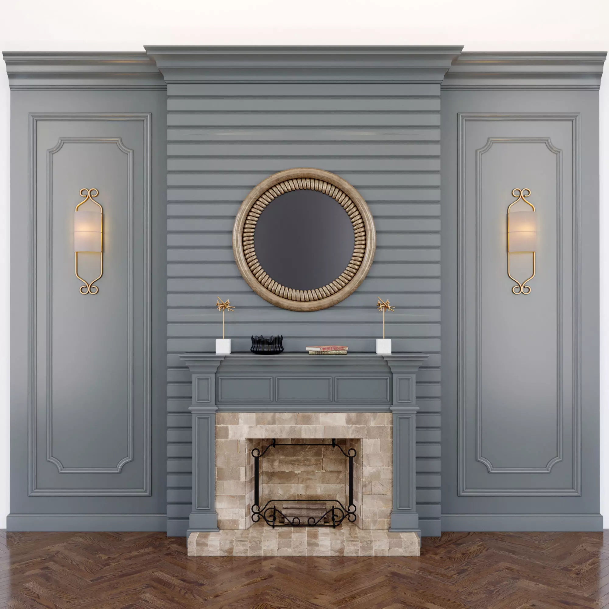 Fireplace 3D model_0