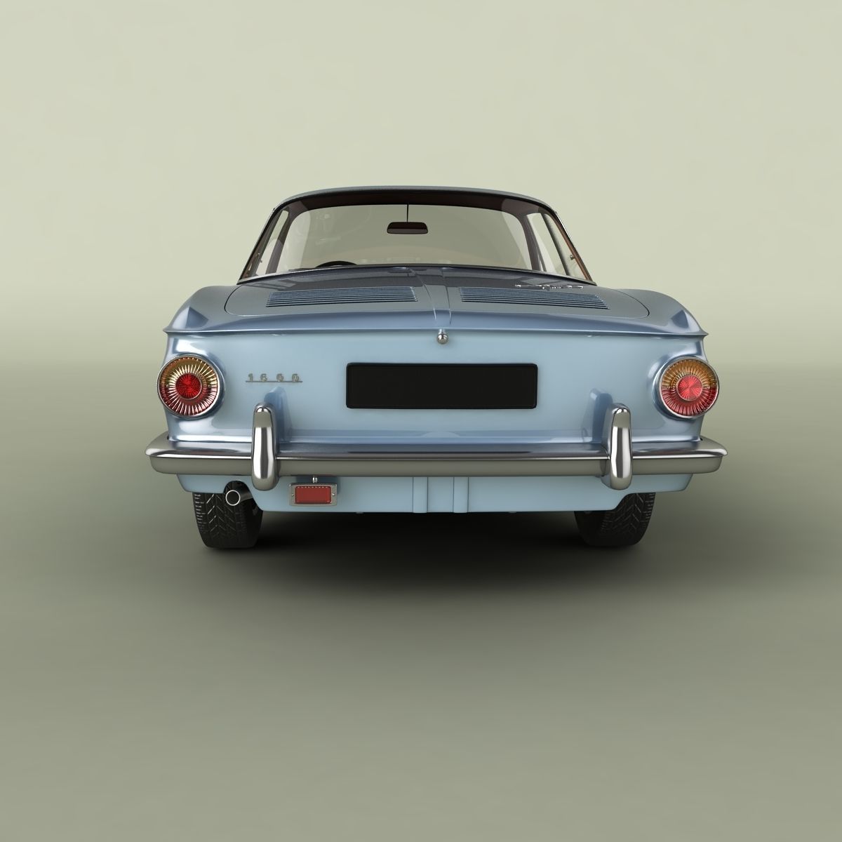 Volkswagen Karmann Ghia Typ34 3D model_4