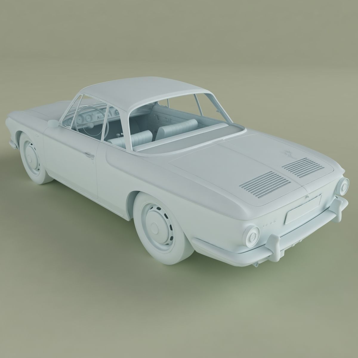 Volkswagen Karmann Ghia Typ34 3D model_12