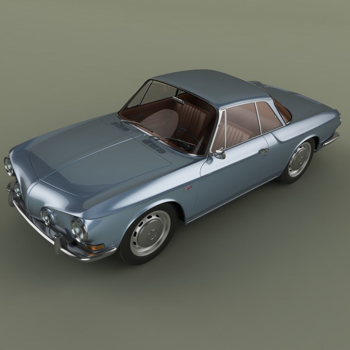 Volkswagen Karmann Ghia Typ34 3D model_7
