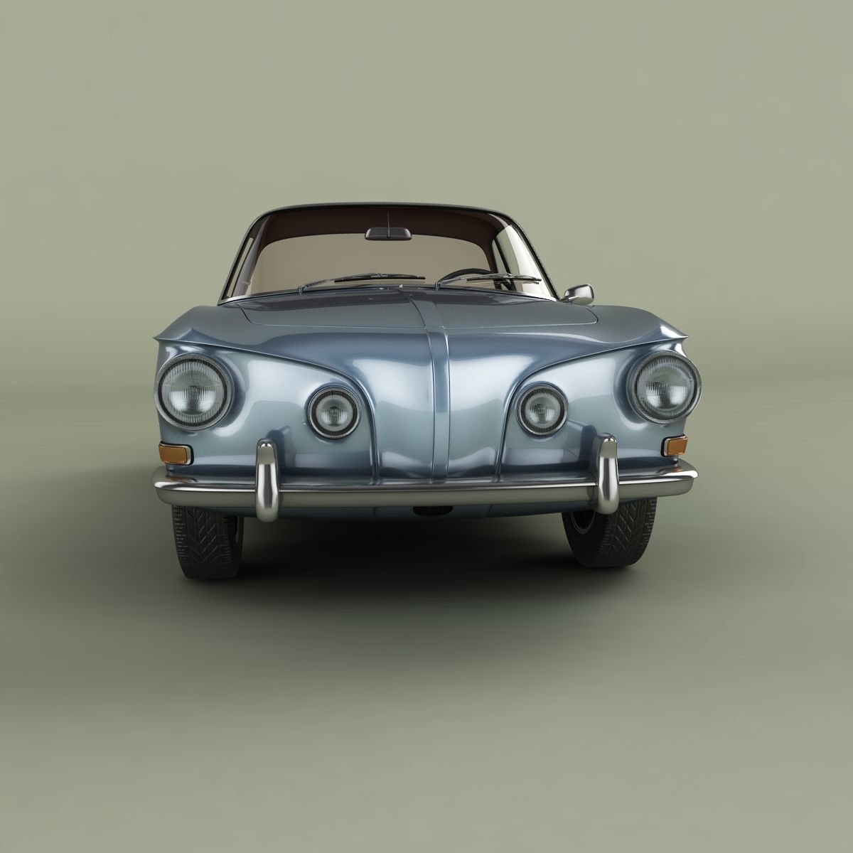 Volkswagen Karmann Ghia Typ34 3D model_3