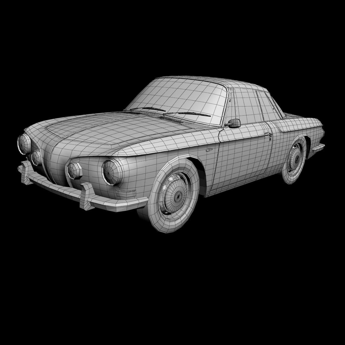 Volkswagen Karmann Ghia Typ34 3D model_13