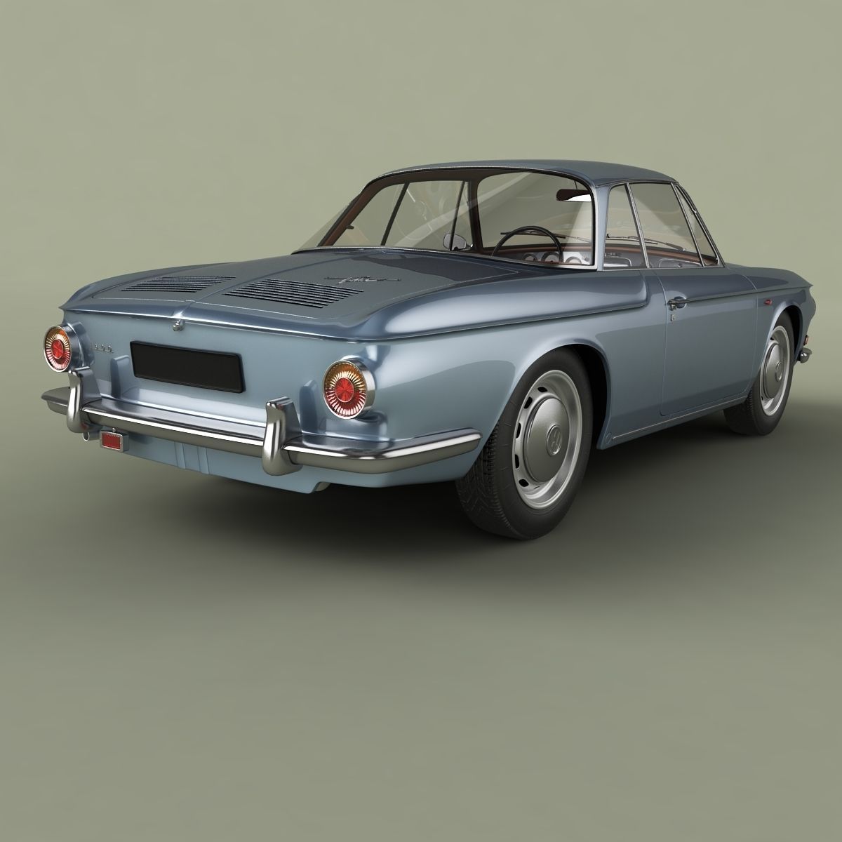Volkswagen Karmann Ghia Typ34 3D model_2