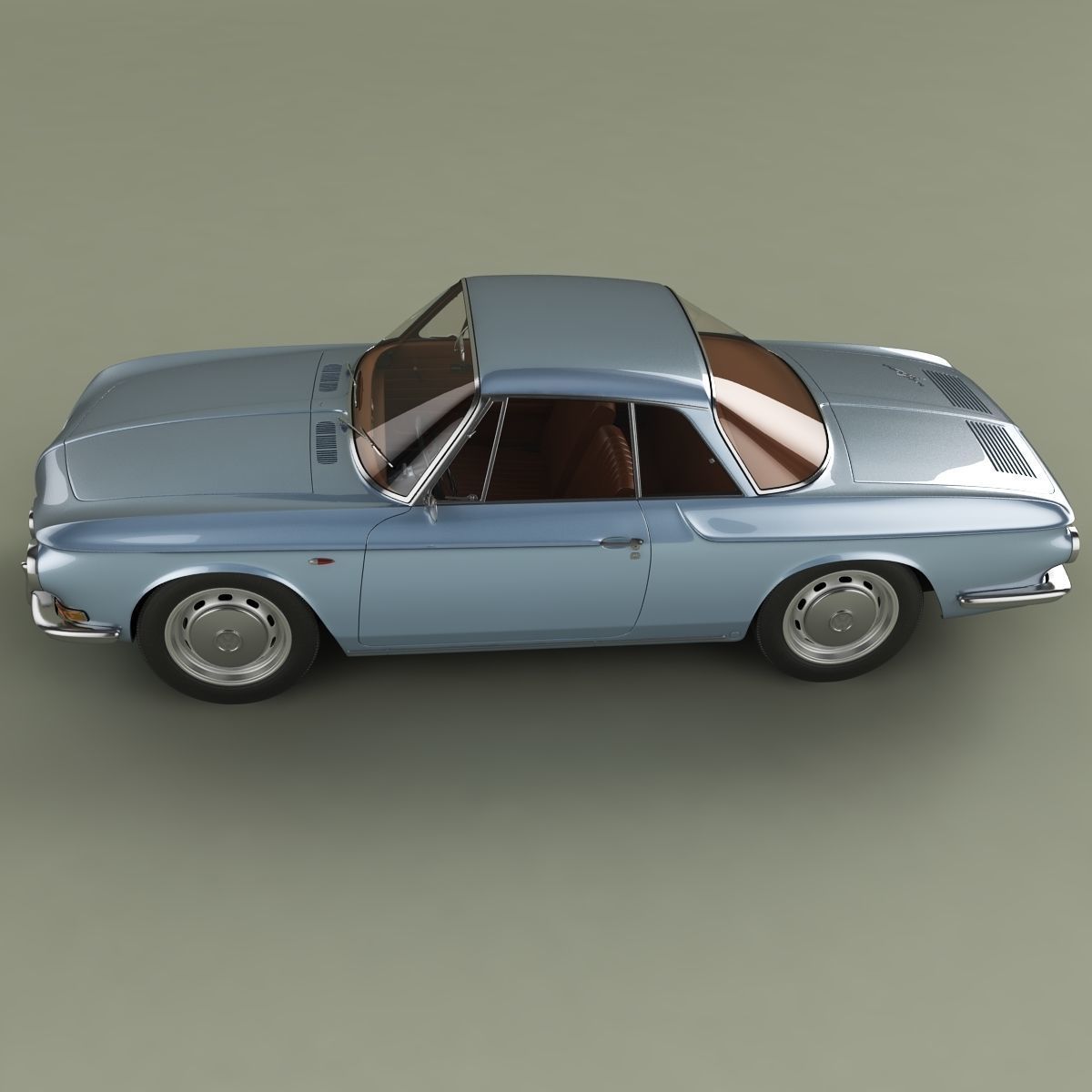 Volkswagen Karmann Ghia Typ34 3D model_5