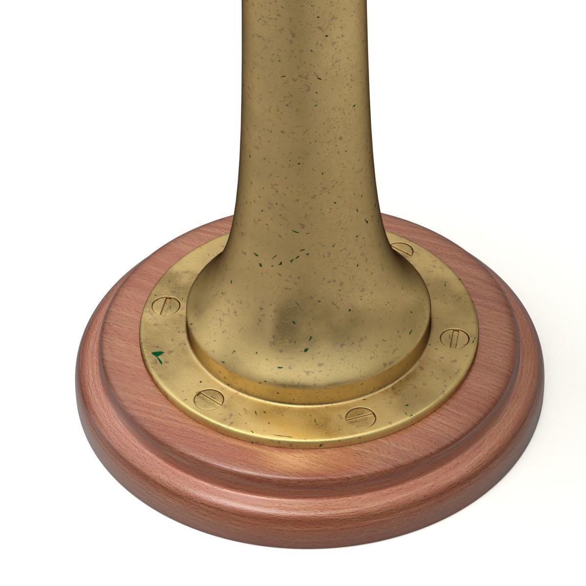 Brass Engine Room Telegraph 3D model_7