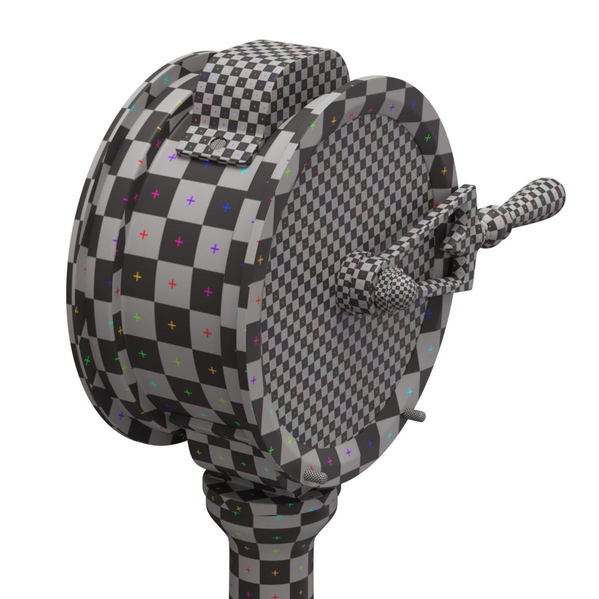 Brass Engine Room Telegraph 3D model_15