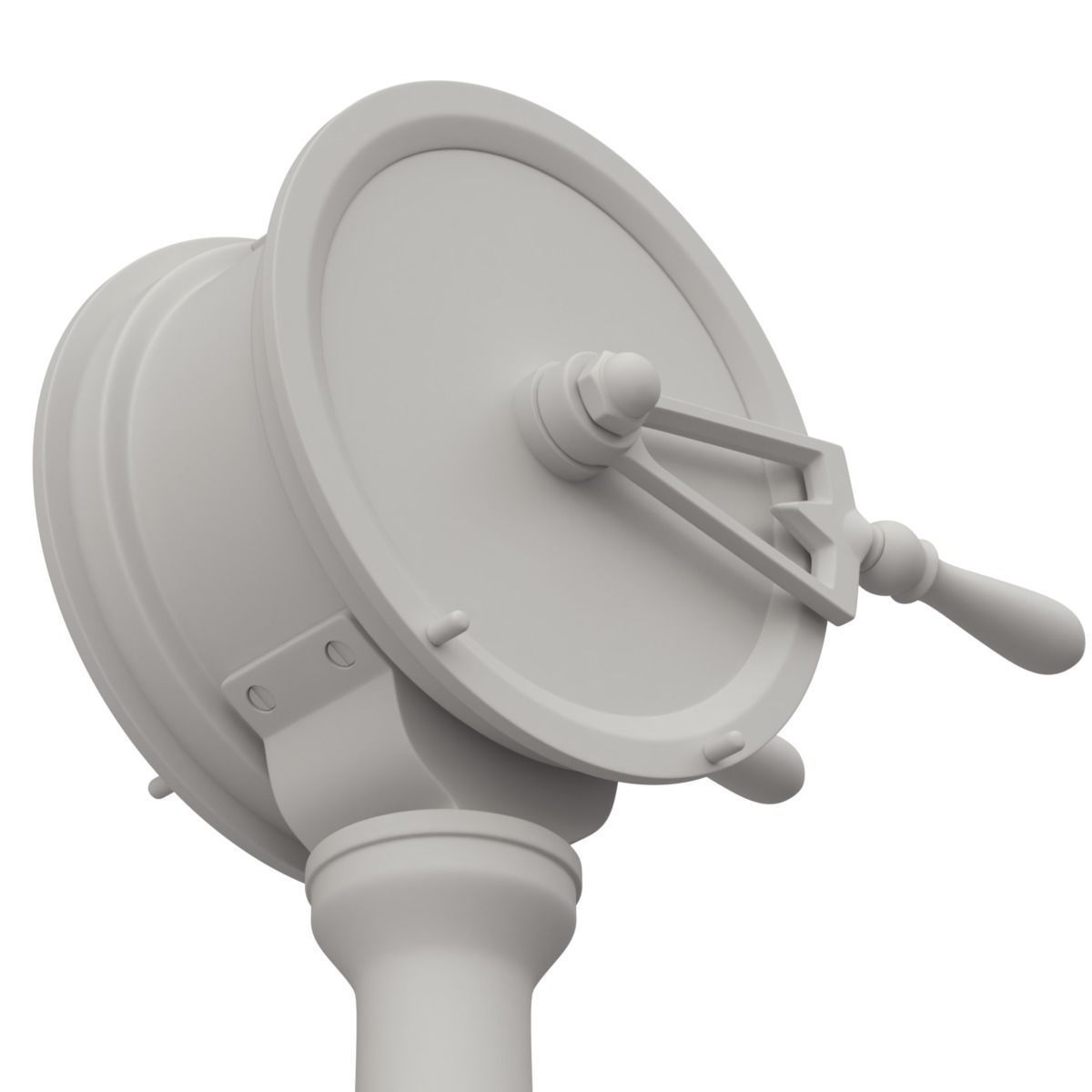 Brass Engine Room Telegraph 3D model_22