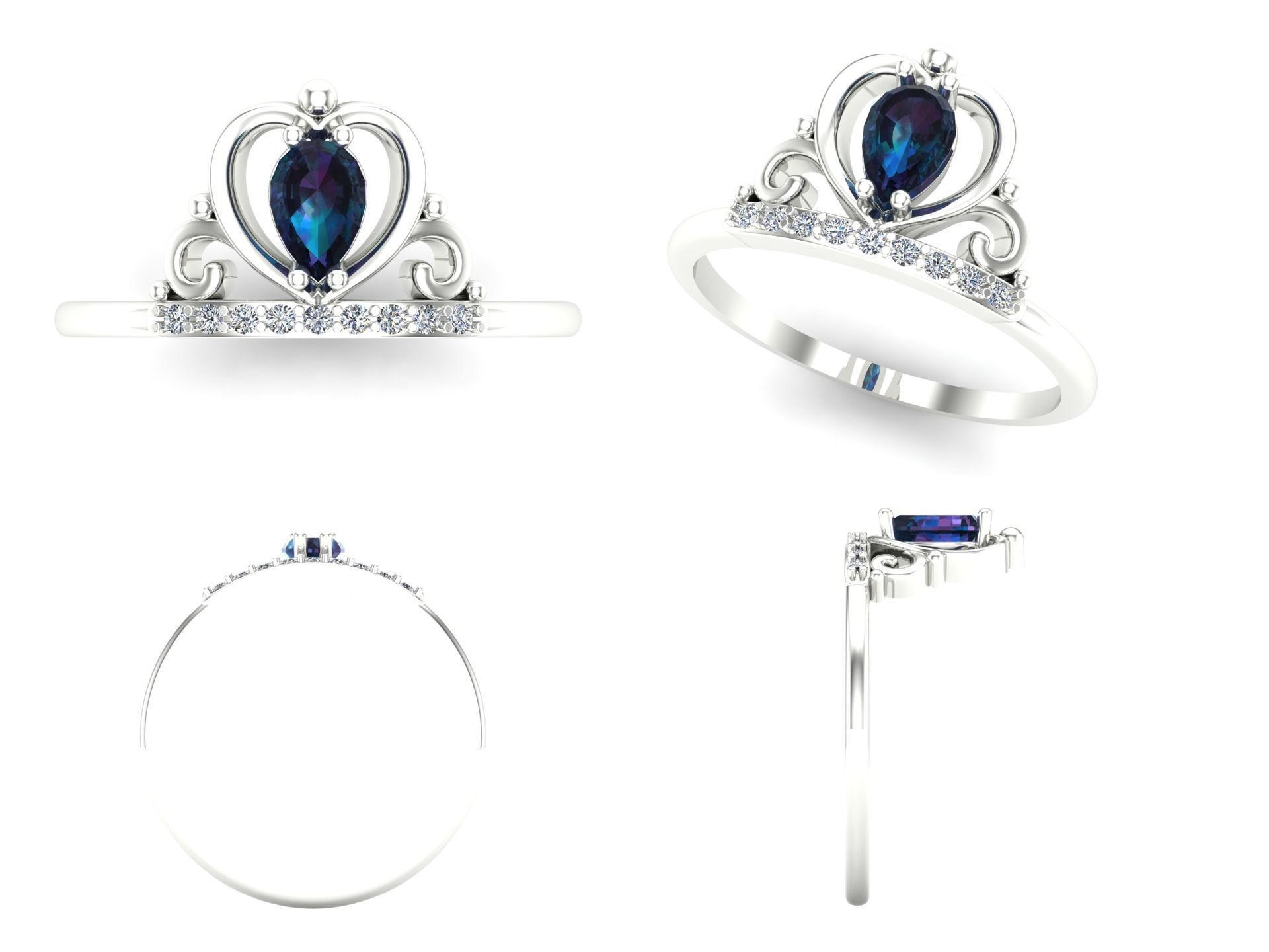 Ring 61 3D print model_4