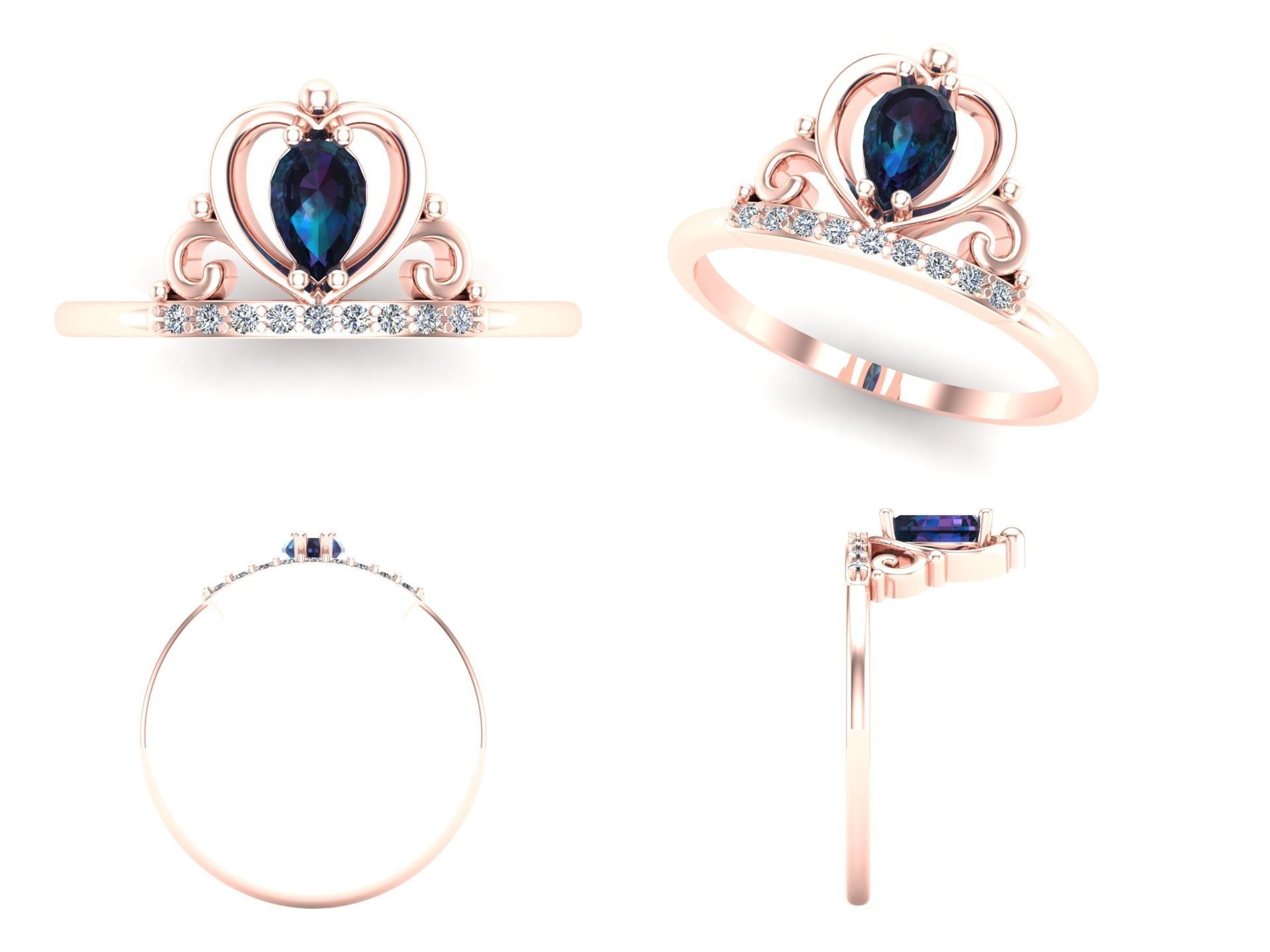 Ring 61 3D print model_5