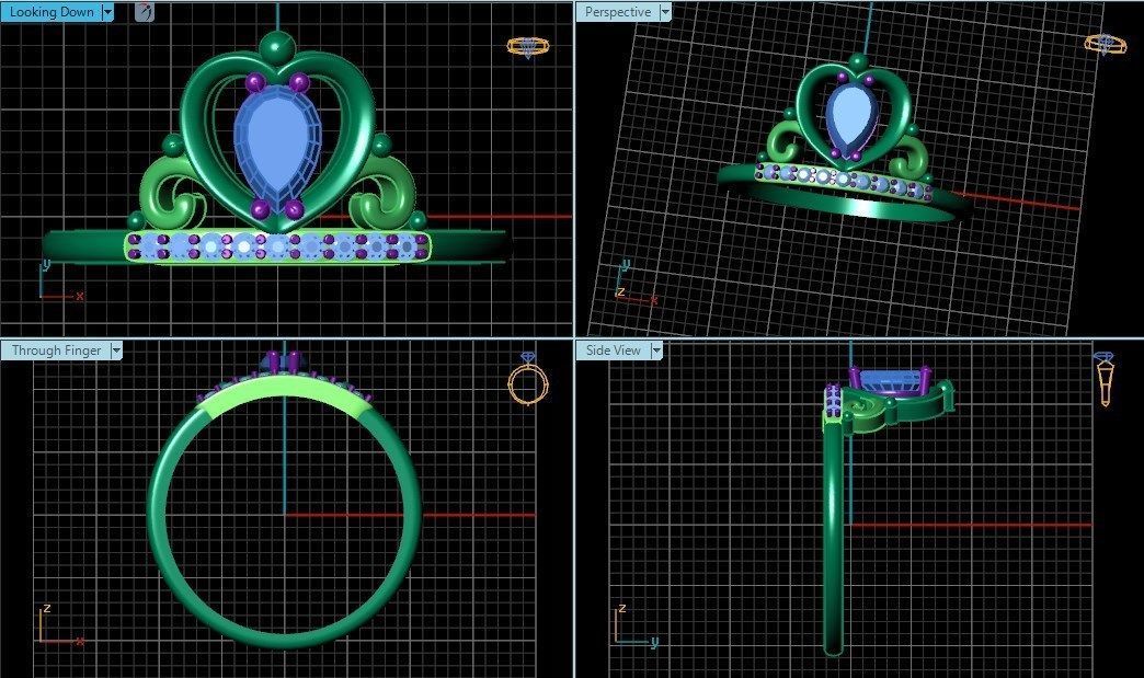 Ring 61 3D print model_6