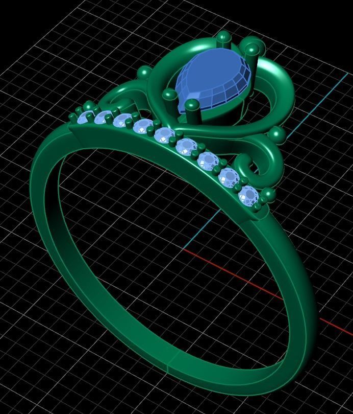 Ring 61 3D print model_9