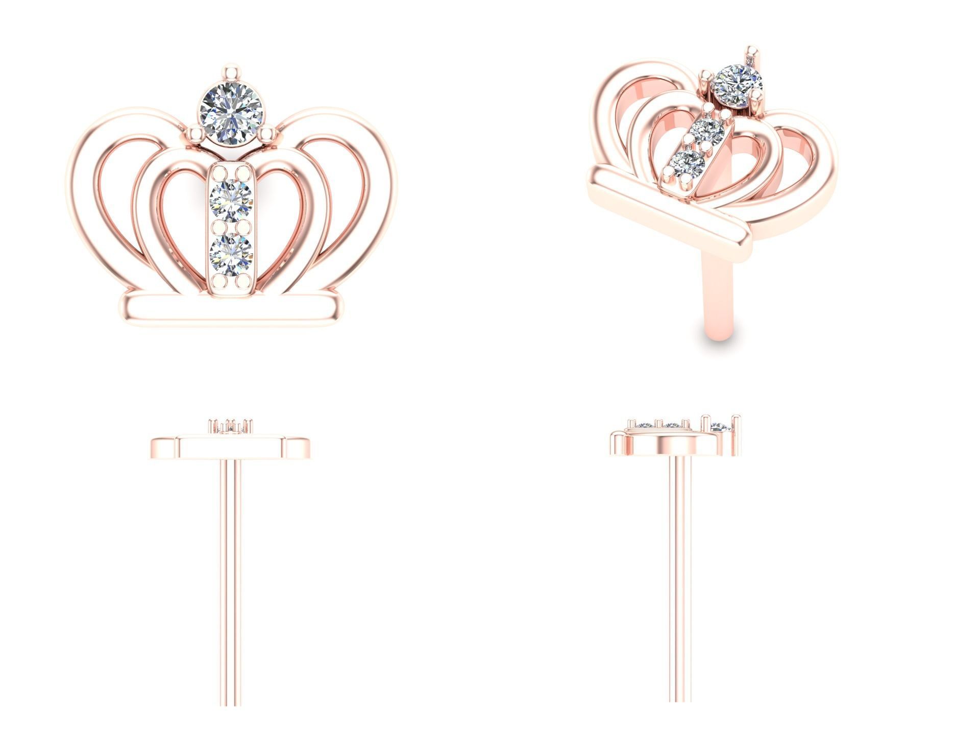 Earrings 61 3D print model_5