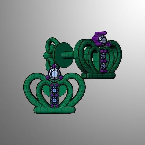 Earrings 61 3D print model_2