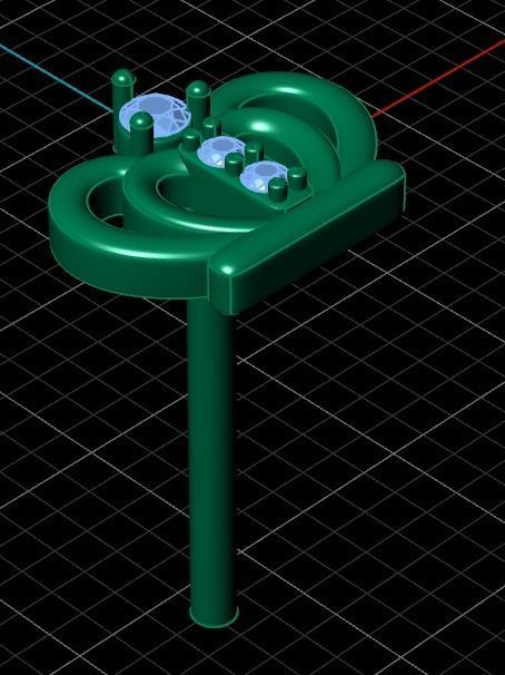 Earrings 61 3D print model_9