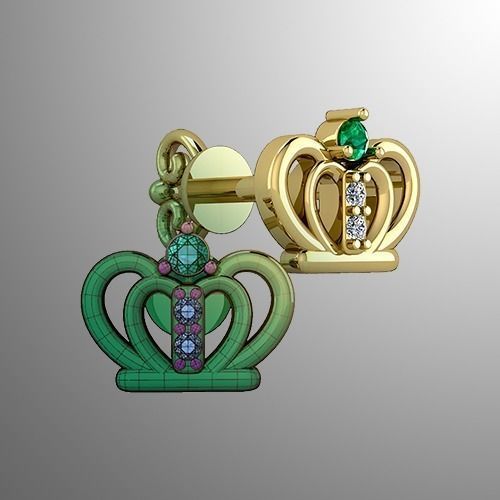 Earrings 61 3D print model_1