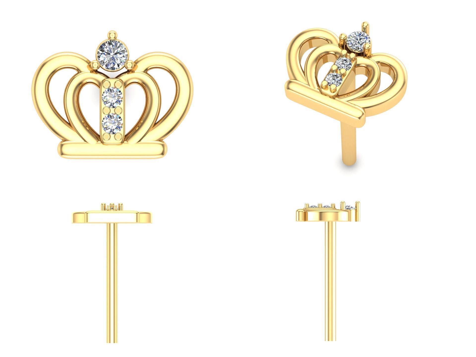 Earrings 61 3D print model_4