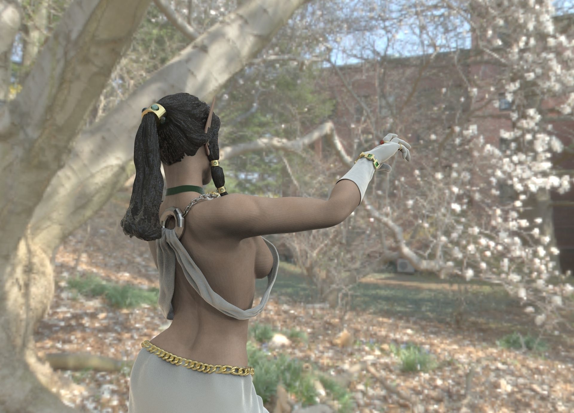 Elven Sorceress 3D print model_5