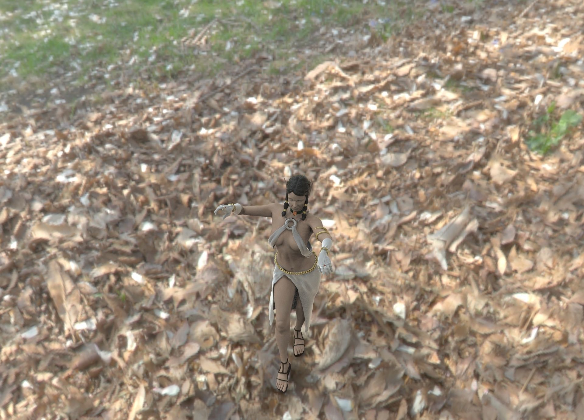 Elven Sorceress 3D print model_7