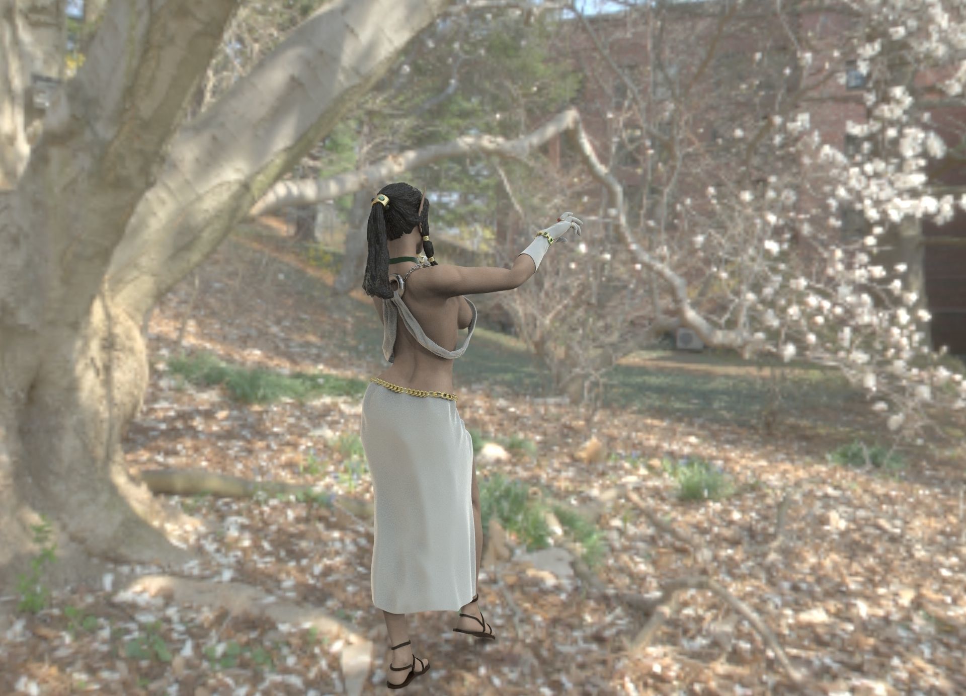 Elven Sorceress 3D print model_1