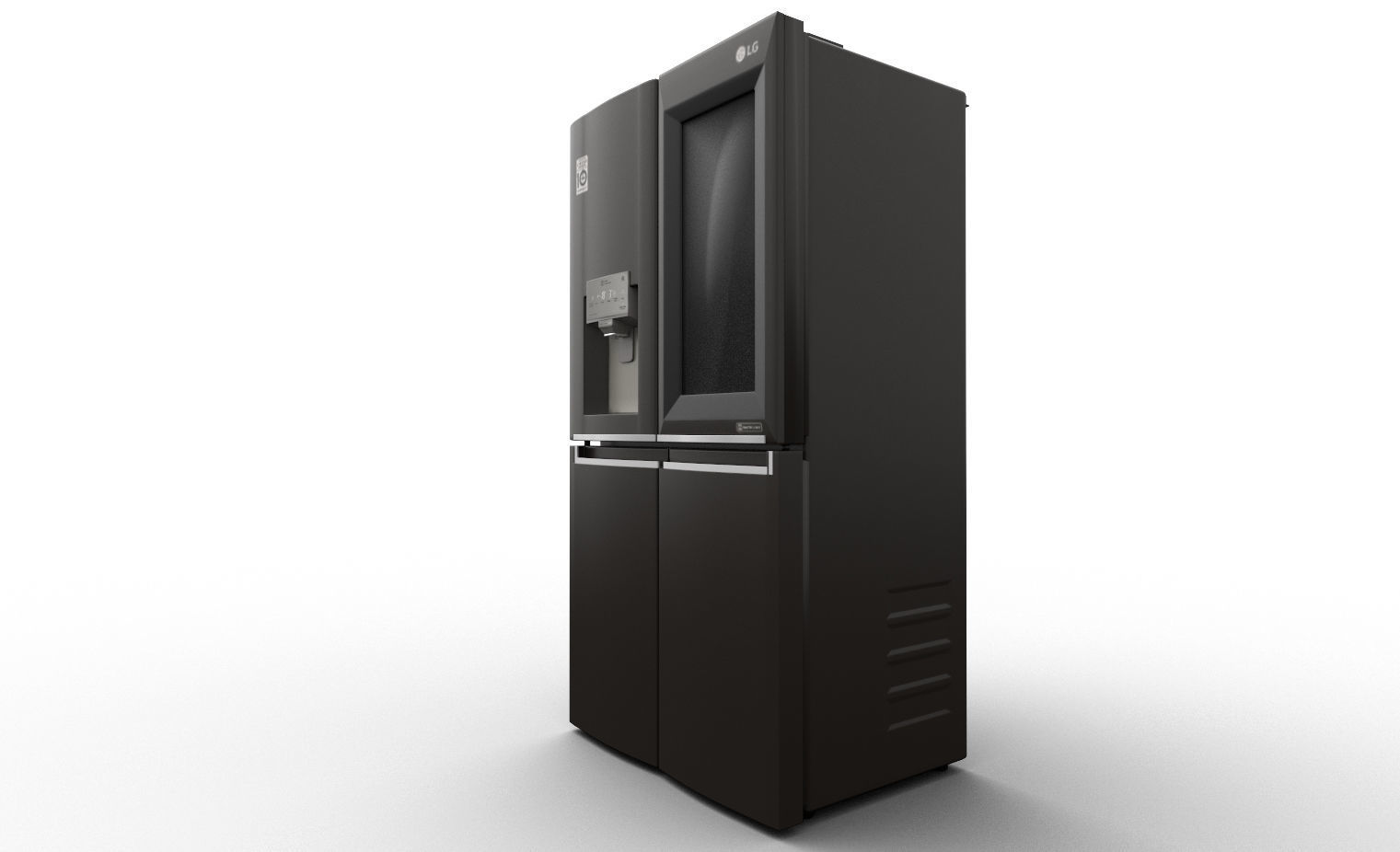 Fridge LG GR-X24FTKSB Low-poly 3D model_1