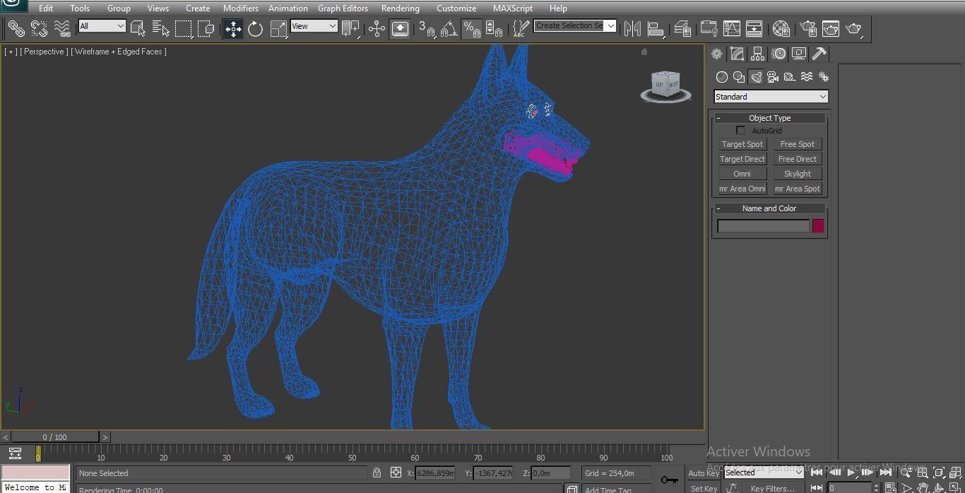 Shepherd dog 3d model 3D model_4
