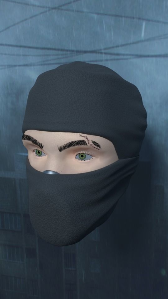 Ninja head 3D model 3D model_3