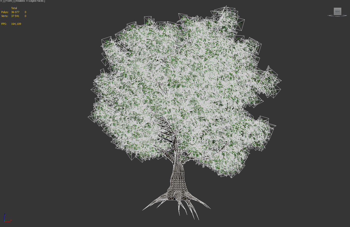 Old Oak for unity Low-poly 3D model_6