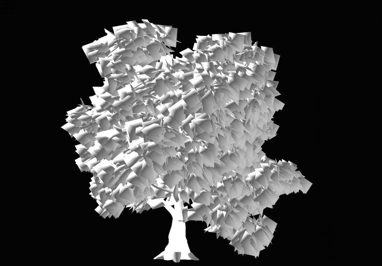 Old Oak for unity Low-poly 3D model_3