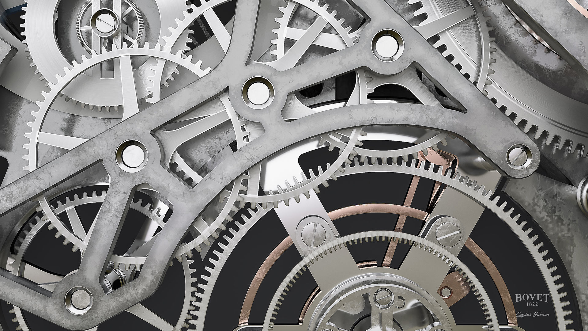 Bovet 1822 - Tourbillion  3D model_4