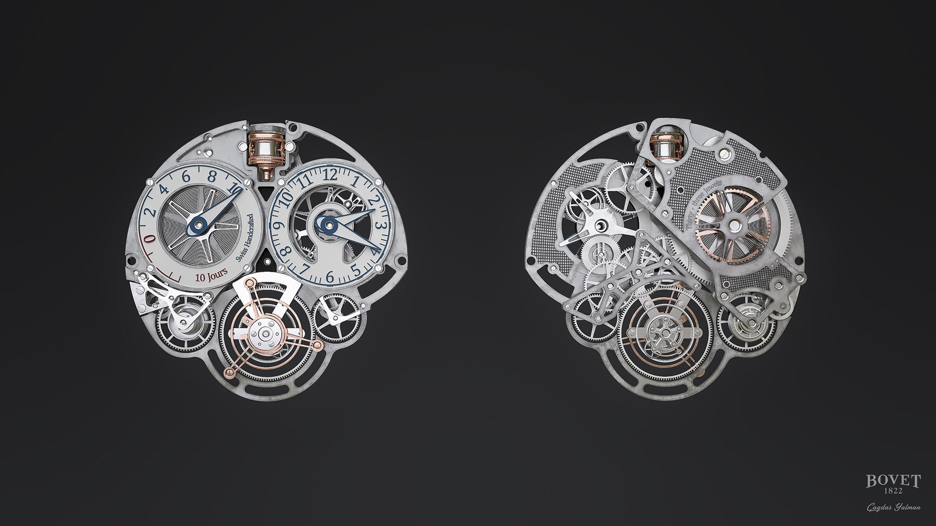 Bovet 1822 - Tourbillion  3D model_3