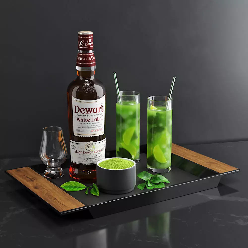 Matcha Cocktail Set  3D model_0
