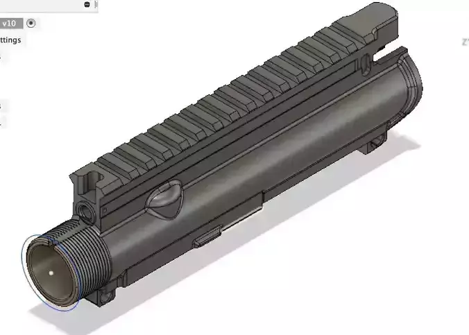 Tall rail AR gas piston upper