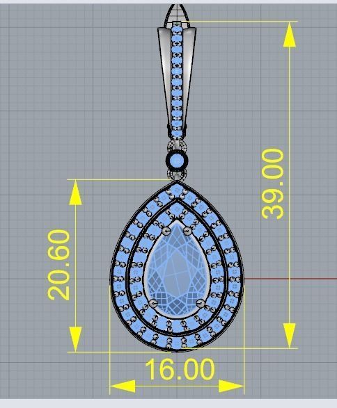 B EARRINGS N9 3D print model_7
