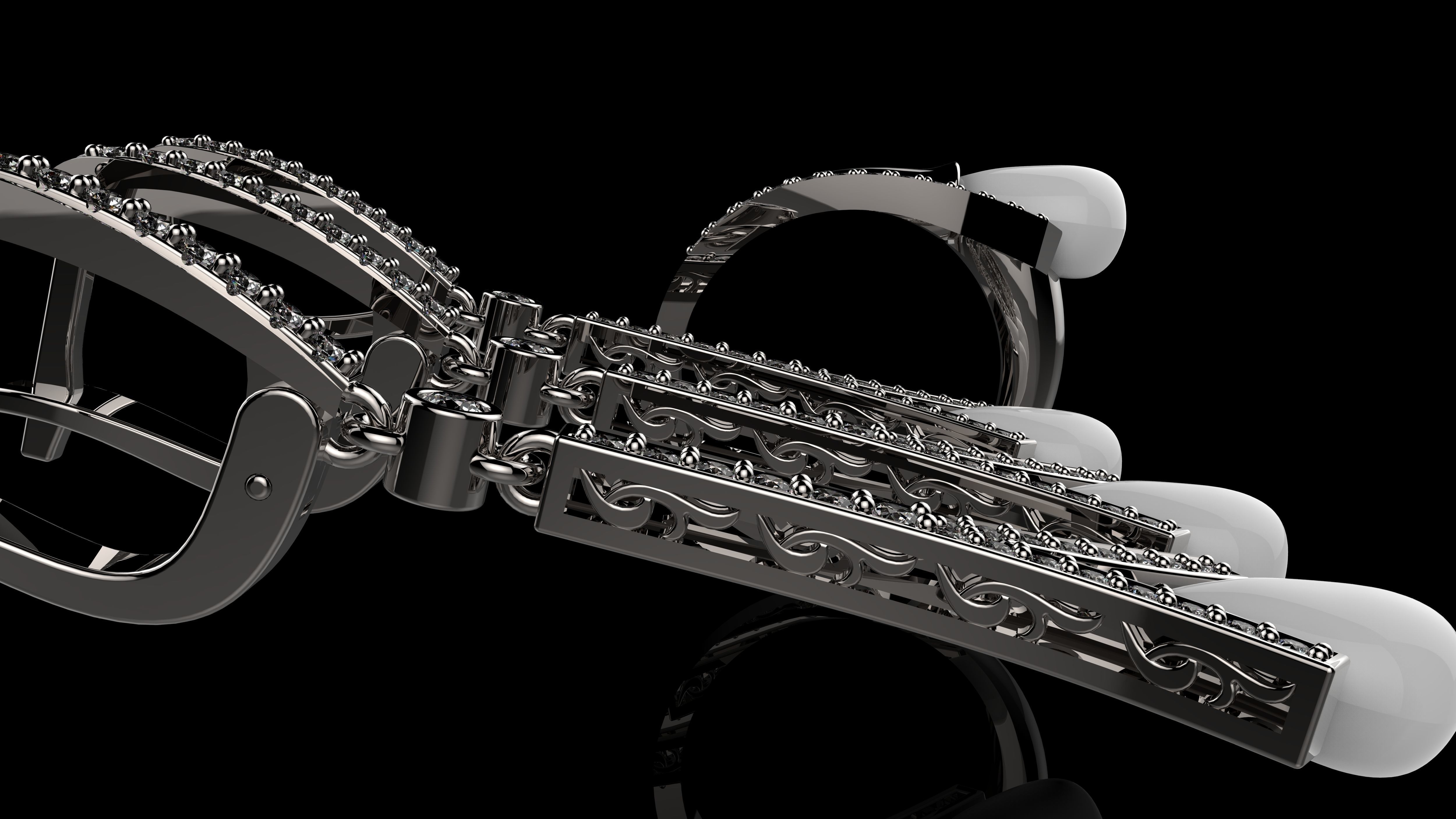 B EARRINGS N3 3D print model_6