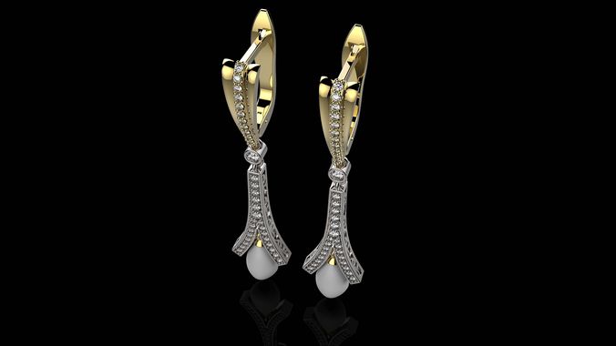 B EARRINGS N3 3D print model