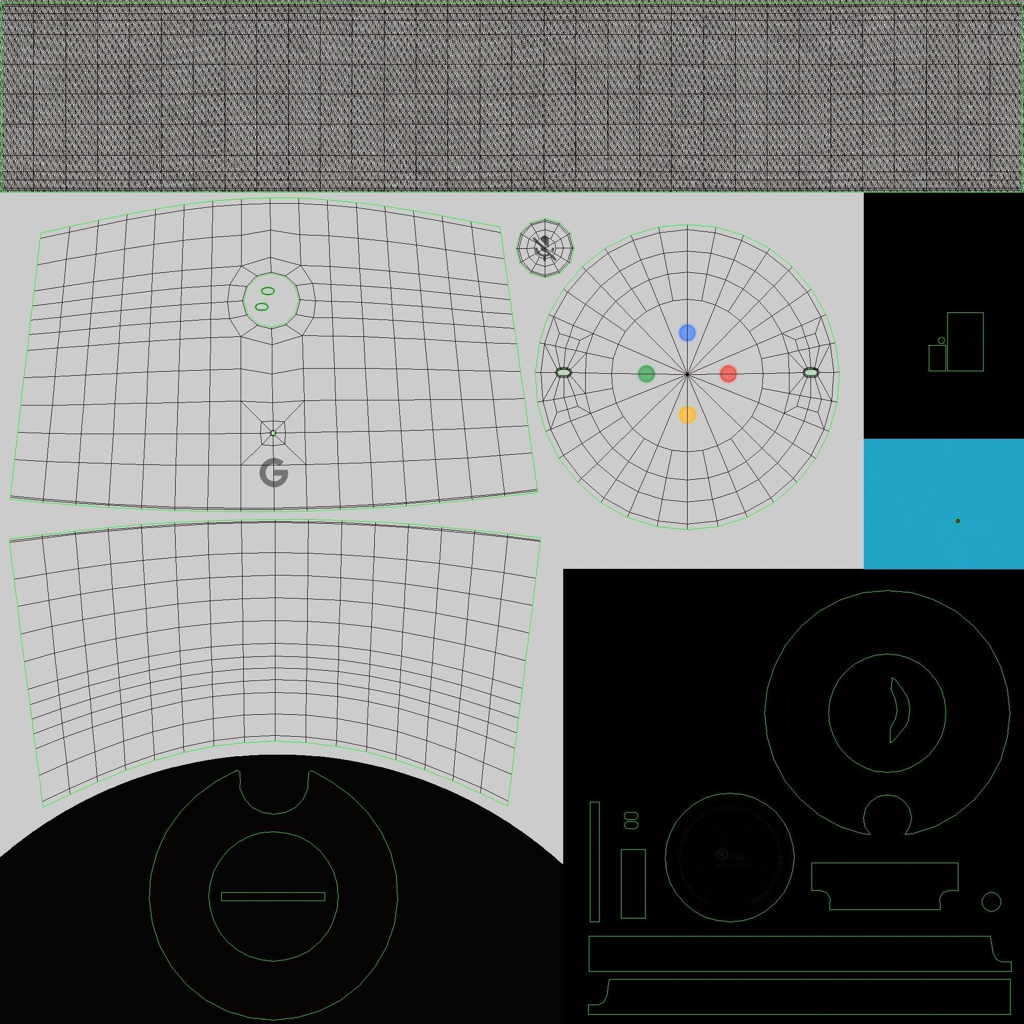 Google Home Fabric Base 3D model_11