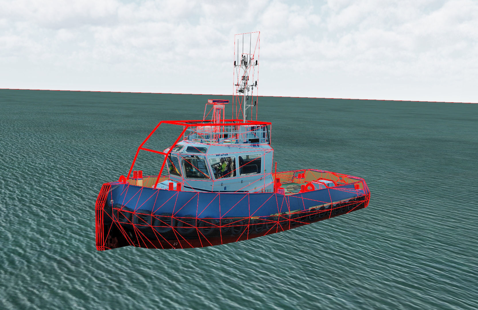 Damen Stan 1606 tug Low-poly 3D model_1