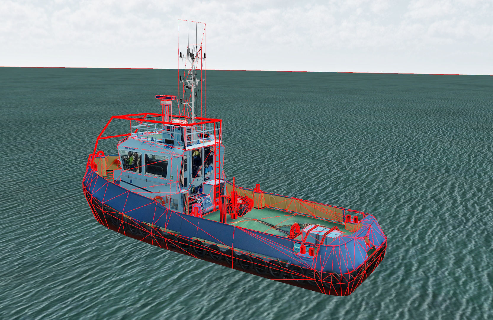 Damen Stan 1606 tug Low-poly 3D model_3