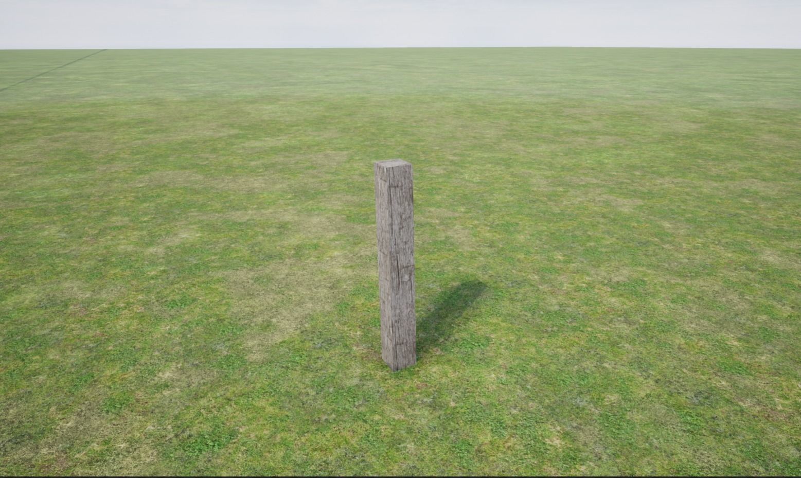 Modular Wooden Fence  Low-poly 3D model_24