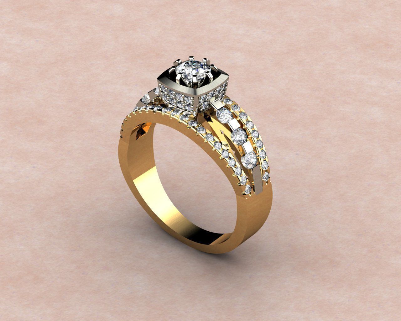 RINGS J011 3D print model_5