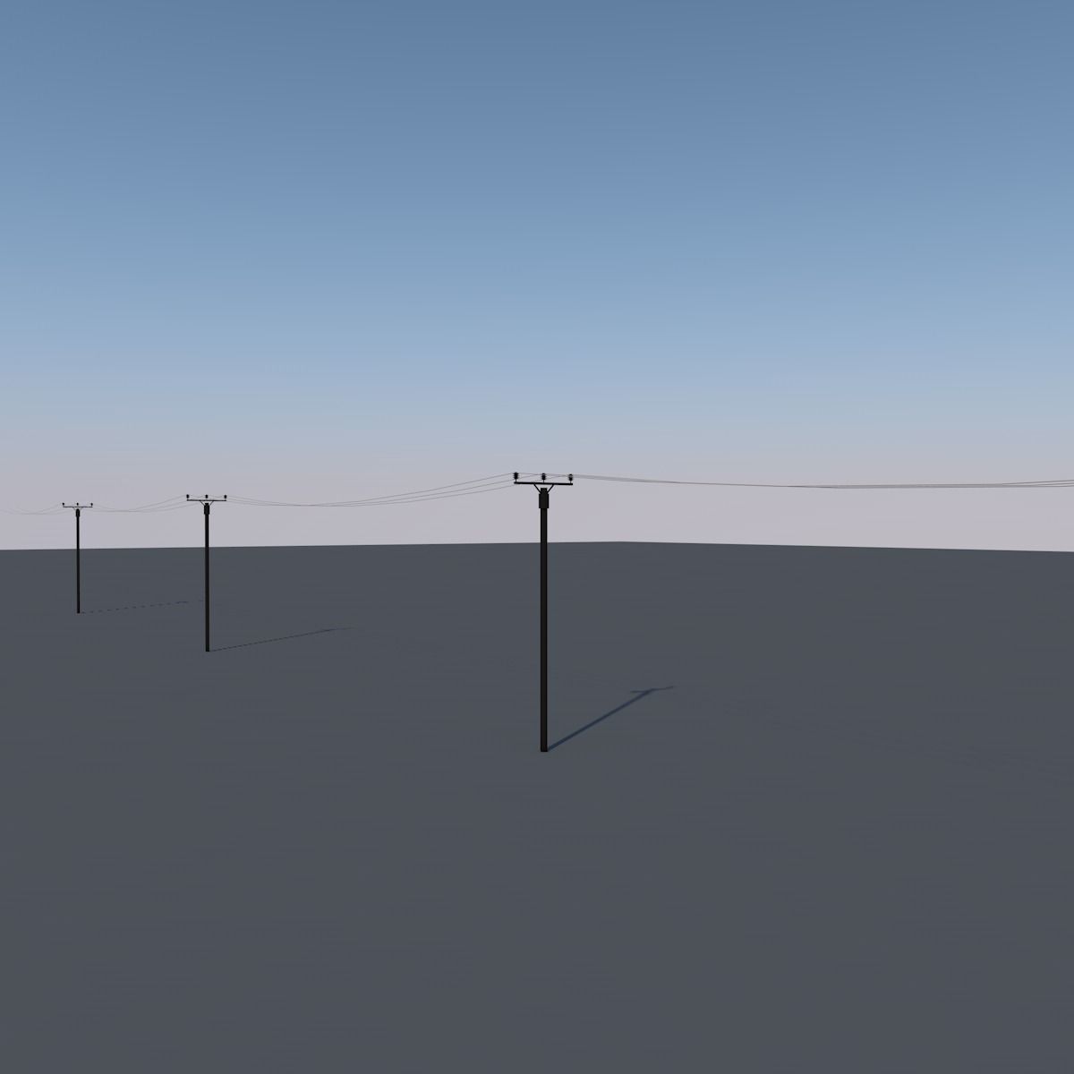 Wind turbine Low-poly 3D model_5