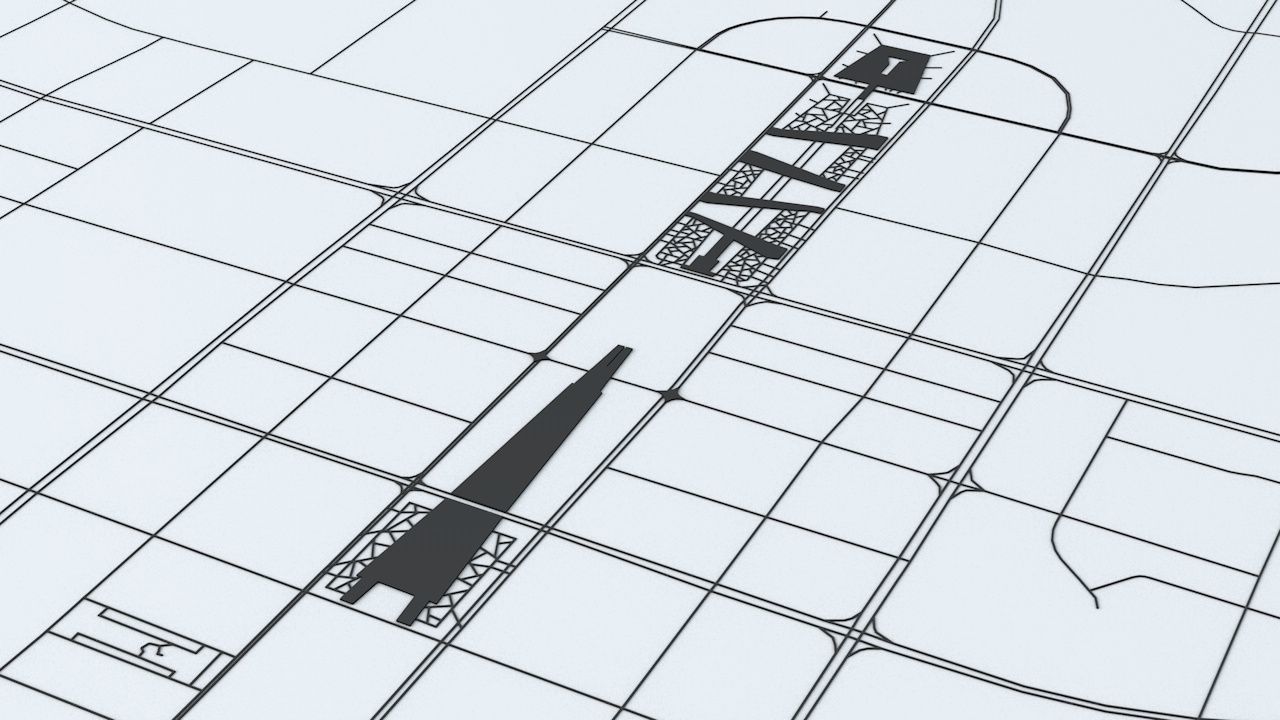 Shenyang Road Network and Streets 3D model_4